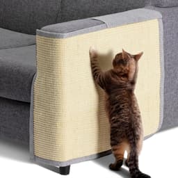 Navaris Cat Scratch Mat Sofa Shield - Natural Sisal Furniture Protector Scratching Pad for Cats - Scratch Carpet for Couch, Sofa, Chair - Left