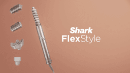 Shark FlexStyle 5-in-1 Air Styler & Hair Dryer with Auto-Wrap Curlers, Paddle Brush, Oval Brush, Concentrator, Diffuser and Storage Case, No Heat Damage, Black/Rose Gold HD446UK