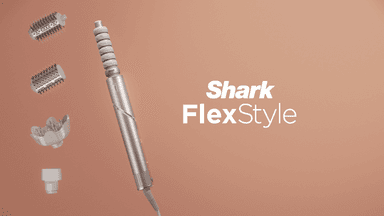 Shark FlexStyle 5-in-1 Air Styler & Hair Dryer with Auto-Wrap Curlers, Paddle Brush, Oval Brush, Concentrator and Diffuser, Storage Case, No Heat Damage, Stone HD446SLUK