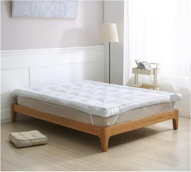 Gel Mattress Topper - Cooling Gel, Dual Layer, Soft, King Size 150cm x 200cm