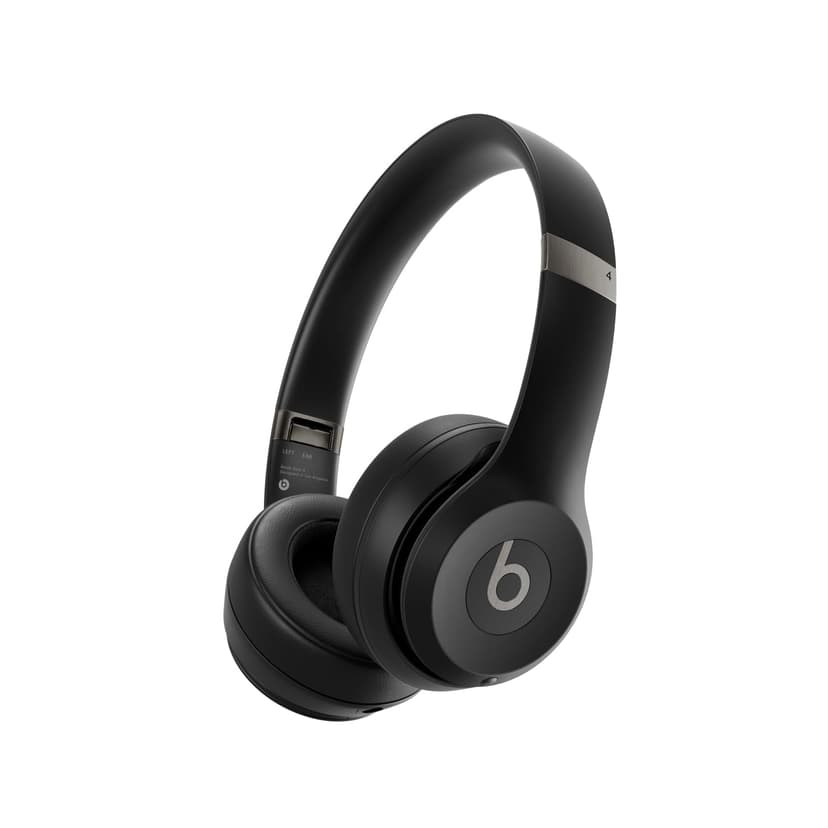 Beats Solo 4 – Wireless Bluetooth On-Ear Headphones, Apple & Android Compatible, Up to 50 hours of Battery Life – Matte Black