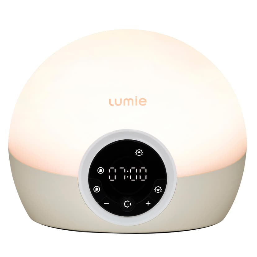 Lumie Bodyclock Spark 100 - Wake-up Light Alarm Clock with Sleep Sunset, white/off-white