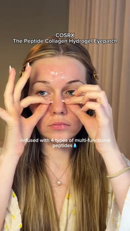 COSRX Pink Peptide Collagen Hydrogel Eye Patches Wrinkle Patches for Puffy Eyes, Dark Circles, Eye Bags, Wrinkles and Fine Lines, Firming and Depuffing Under Eye Masks, Korean Skincare 60 Patches