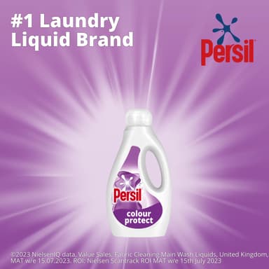 Persil Colour Laundry Washing Liquid Detergent keeps colours bright outstanding stain removal in quick & cold washes 53 washes (1.431 L)