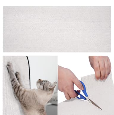 Cat Scratching Mat, Wall Protector Self Adhesive,anti-Scratch Furniture Protectors,DIY Trimmable Cat Scratch Furniture Protector Pad for Wall/Sofa/Floor