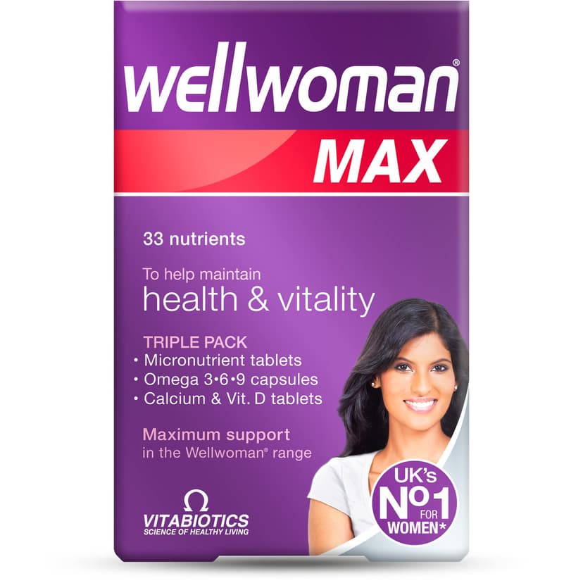 Wellwoman Max Multivitamin Tablets for Women,84 Count (Pack of 1)