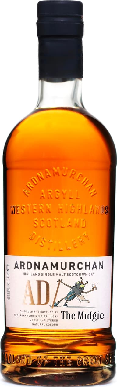 Ardnamurchan AD | The Midgie 2025 | Single Malt Whisky | 48.0% ABV | 1 x 70cl Bottle | Made by the Ardnamurchan Distillery